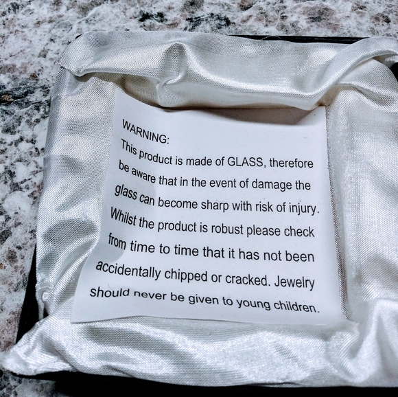 Glass Cross Necklace- Merengue Orange Red Cream - Picture 6 of 8